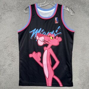 Pink Panther Basketball Jersey Adult Sz Small #3 Black Pink Miami Vice Tank Top‎